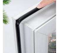 Auratrove Bande d'étanchéité en caoutchouc de silicone, 10 m en forme de O pour insonorisation et coupe-vent, joint de porte flexible pour la maison