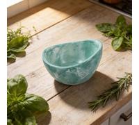 Auratrove Bol à décaper les herbes en poterie avec trous de tailles multiples pour décaper efficacement les feuilles, outil de cuisine en résine pour basilic, persil, coriandre, facile à nettoyer