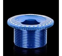 Auratrove Boulon de fixation de bras de manivelle en alliage d'aluminium et capuchon de protection pour vélo de route et VTT, vis de rechange usinée CNC pour plateau creux Prowheel, noir