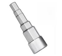 Auratrove Clé à molette de radiateur en acier au chrome vanadium à 5 étapes pour cliquet de 1,27 cm e valve pour réparation de plomberie de chauffage, argent
