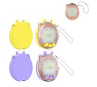 Auratrove Coque de protection transparente pour Tamagotchi Connection - Coque rigide en polycarbonate avec cordon de suspension, légère et résistante aux chocs pour console de jeu électronique pour