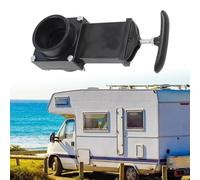 Auratrove Corps de valve de vidange pour camping-car 50 mm 75 mm avec poignée pour raccordement d'égout en plastique ABS durable résistant aux fuites pour camping-cars