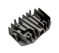 Auratrove Couvercle de culasse de compresseur d'air en aluminium, double métal, 142 x 96 mm, pièce de rechange pour outils haute pression, gris de qualité industrielle