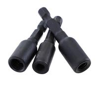 Auratrove Cr-Mo Jeu d'adaptateurs de douilles avec tige hexagonale de 6,35 mm pour écrous et boulons de suspension, embouts de tournevis auto-taraudeuses M6 M8 M10