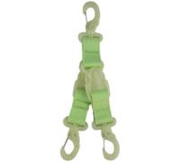 Auratrove Crochets phosphorescents pour palmes de plongée avec libération rapide, cordon vert fluo pour équipement de plongée, appareil photo et lampe de poche, plastique PA6 et ressort en acier