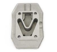 Auratrove Culasse de compresseur d'air, couvercle de refroidissement en fonte d'aluminium G1/2", distance du trou central 48 x 72 mm