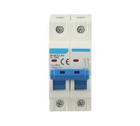 Auratrove Disjoncteur DC 2 pôles 1000 V MCB miniature pour système solaire PV 6A-63 A, boîtier ABS pour panneaux de commande commerciaux