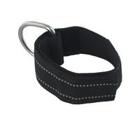 Auratrove Dragonne de plongée réglable avec anneau en D en acier inoxydable, sangle rembourrée pour la natation et le fitness, sangle de sécurité pour appareil photo ou lampe de poche, noir