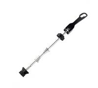 Auratrove Ensemble de brochettes à dégagement rapide en acier chromé CNC avant 100 mm et arrière 135 mm avec levier de verrouillage à came, pour vélos de route, VTT, fixation sûre et légère (noir