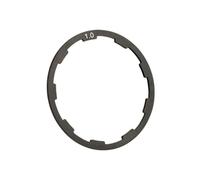 Auratrove Ensemble d'entretoises de moyeu en alliage pour cassette à 8, 9, 10, 11 vitesses, joint en aluminium CNC 6061 avec design rainuré pour réglage du moyeu libre HG, noir