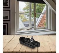 Auratrove Entrebâilleur de sécurité en alliage d'aluminium UPVC avec clé, porte anti-levier pour la protection de la maison, argent