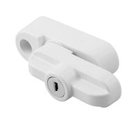 Auratrove Entrebâilleur de sécurité en alliage d'aluminium UPVC avec clés et porte anti-levier pour la sécurité de la maison Argenté