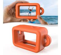 Auratrove Étui flottant orange vif pour DJI Action Pro, boîtier flottant en EVA pour sports nautiques, plongée avec tuba et surf, housse compacte antichoc avec haute visibilité, 10 x 6,7 x 4,8 cm