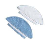 Auratrove Filtre de rechange, chiffons, sacs à poussière et brosses latérales pour aspirateurs robot Medion X20 SW+ MD11415 et x21 SW+ MD11500