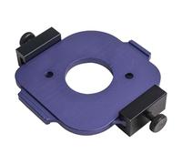 Auratrove Gabarit de travail du bois rond en aluminium R10-R25 pour le travail du bois - Violet - Pour couper les bords et dessiner des filets sur des planches en bois