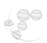 Auratrove Grille de cuisson ronde en acier inoxydable avec poignée pour barbecue Weber de 57 cm, diamètre de 45 cm, pièce de rechange