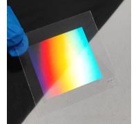 Auratrove Grille de diffraction 50 x 45 mm PET holographique pour l'enseignement de la physique et la démonstration de spectroscopie