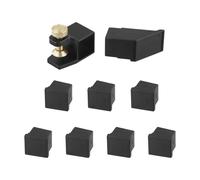 Auratrove Guide de scie à queue d'aronde, gabarit d'angle en alliage d'aluminium avec aimants pour coupes à 45/90 degrés, comprend des modules 1:4 à 1:9 pour menuiserie