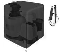 Auratrove Housse de filtre de piscine pour Intex 420D Oxford imperméable avec fermeture éclair, protection extérieure sécurisée pour unités de 33 à 40,6 cm