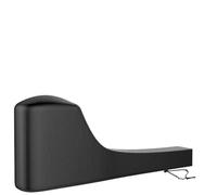 Auratrove Housse de rameur noire pour Concept 2, 241 x 61 x 101 cm, protection étanche à la poussière avec corde coupe-vent, étui de rangement Oxford 210D pour salle de sport à domicile