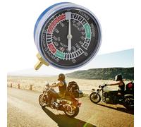 Auratrove Jauge d'équilibrage à vide pour moto - Outil de synchronisation de carburateur avec contrôle d'amortissement pour moteurs 2/4 cylindres - Boîtier ABS noir