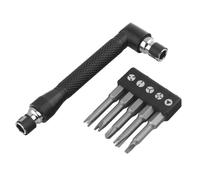 Auratrove Jeu de tournevis de forme spéciale avec poignée de type L, embouts en acier au chrome vanadium pour triangle Y U Torx, tige hexagonale de 6,35 mm pour perceuse électrique, kit d'outils de