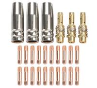 Auratrove Kit de 26 buses de soudage MIG pour 15AK MB-15, diffuseur de gaz en cuivre et embouts de contact de 1,2 mm