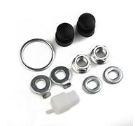Auratrove Kit de 8 pièces pour axe de moteur de vélo électrique M14, écrous de rechange, rondelles de blocage, entretoises, cache-écrous pour moteurs de 500 W-5000 W avec essieux de 12 mm ou 14 mm