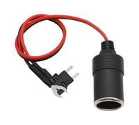 Auratrove Kit de câbles de caméra de voiture avec robinet fusible pour caméra embarquée GPS, interrupteur d'allumage DC 12 V/24 V, adaptateur d'alimentation, câble de connexion ACC, noir