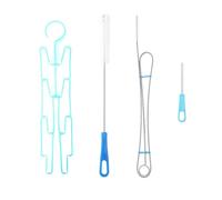 Auratrove Kit de nettoyage de poche d'hydratation 4 pièces avec crochet pour sacs, tubes, vannes, acier inoxydable et PP nettoyant pour camping randonnée