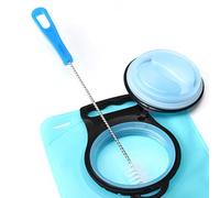 Auratrove Kit de nettoyage de poche d'hydratation avec brosse à tube, nettoyeur de buse et cintre de séchage pour sacs à dos d'eau, poils en acier inoxydable 304