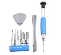Auratrove Kit de réparation de console de jeu de 10 pièces, jeu de tournevis pour Nintendo Switch 3DS pour Wii pour DS NES pour SNES pour Xbox PS3, outils de démontage en plastique et métal avec