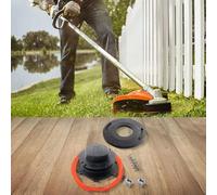 Auratrove Kit de tête de débroussailleuse avec clips à ressort en plastique pour une installation efficace de la pelouse et du jardin