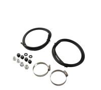 Auratrove Kit de tubes de chlorinateur hors ligne, raccords et colliers de serrage pour mangeoires HAYWARD CL200 CL220, kit de vidange de tuyau de 1,2 m avec rondelles écrous