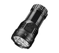 Auratrove Lampe torche super lumineuse 9 LED pour mini lampe de poche, rechargeable par USB, lampe torche portable avec indicateur de batterie, lumière compacte et légère pour camping, randonnée et