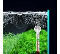 Auratrove Lot de 10 thermomètres d'aquarium en verre de haute précision avec ventouse puissante pour aquariums de poissons et tortues Plage de 0 à 40 °C