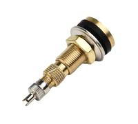 Auratrove Lot de 10 tiges de valve de pneu en laiton TR618A pour trou de jante de 1,6 cm, valves sans chambre à air liquide pour roues de tracteur agricole