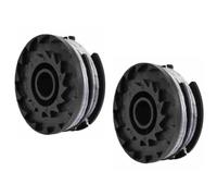 Auratrove Lot de 2 bobines et fil pour débroussailleuse GT36Li YT7421-01, cordon double de 1,5 mm avec alimentation automatique, changement sans outil pour couper l'herbe de jardin 36 V