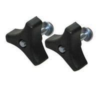 Auratrove Lot de 2 boulons d'écrou de poignée triangulaire pour tondeuse à gazon, matériel de rechange en plastique et métal, compatible avec Mountfield et d'autres grandes marques