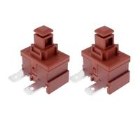 Auratrove Lot de 2 interrupteurs à bouton d'alimentation, compatibles avec les aspirateurs Miele C1 C2 C3, 15 A AC125 V - Pièce de rechange pour réparation de bloc d'alimentation