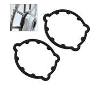 Auratrove Lot de 2 joints de manivelle à montage direct de 2 mm pour plateau double pour gx NX SX à 3 boulons, entretoise de chaîne en alliage d'aluminium 6061, noir