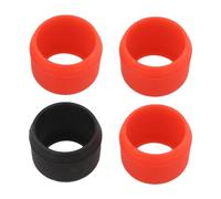 Auratrove Lot de 4 embouts hexagonaux de 6,35 mm pour embouts de visseuse à percussion, coque de protection en caoutchouc résistant à l'usure pour et la plupart des marques, noir