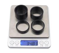 Auratrove Lot de 4 entretoises de direction en alliage d'aluminium pour tige de fourche de 28,6 mm, 4 rondelles de vélo de montagne de tailles 5/10/15/20 mm