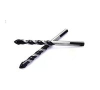 Auratrove Lot de 5 forets triangulaires en carbure pour verre, carrelage, céramique, marbre, 4 à 12 mm, pointes pointues multi-usages avec cannelure en spirale