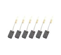 Auratrove Lot de 6 balais de charbon pour Metabo 316046800, compatibles avec meuleuses d'angle W8-115 W8-125 W11-125 WE14-150, pièces de moteur de rechange avec ressorts