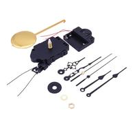 Auratrove Mécanisme de mouvement d'horloge avec pendule de balayage DIY Kit de réparation pour horloges murales, pièces métalliques dorées avec boîte à musique et aiguilles