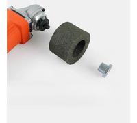 Auratrove Meule émeri grain 60 pour meuleuse d'angle de type 100, disque de polissage en carbure de silicium avec fil de cuivre, 74 x 50 mm pour affûtage de lames métalliques et finition de surface