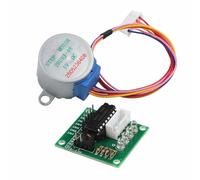Auratrove Moteur pas à pas 5 V avec carte pilote ULN2003, 28BYJ-48 Angle de pas de 5,625 degrés pour projets robotiques Arduino AVR ARM, kit de moteur CC compact 4 phases