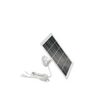 Auratrove Panneau solaire 9 W 5 V avec câble 3 en 1 de 4 m IP66 étanche pour anneau pour Wyze pour Reolink pour caméras de sécurité Eufy à batterie faible consommation Blanc Noir