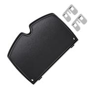 Auratrove Plaque de cuisson en fonte pour barbecue Weber Q1000 Q1200 Q1400 32,6 x 21,6 cm avec répartition homogène de la chaleur, dessus plat pour crêpes et légumes